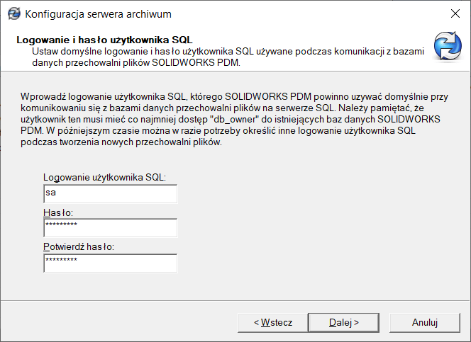 Instrukcja - instalacja komponentów serwera solidworks pdm standard- dps software