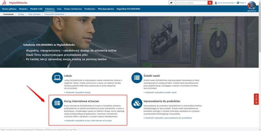 My.SolidWOrks Professional dostep do e-kursów Online SOLIDWORKS