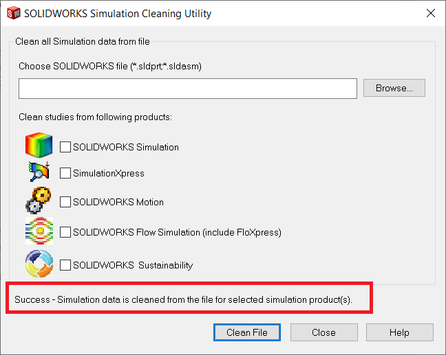 SOLIDWORKS Simulation Cleaning Utility - dpstoday - dps software