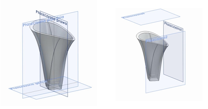 Elementy sylwetki - narzędzie solidworks 2020