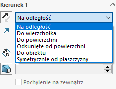 SOLIDWORKS - operacja wyciągnięcie wycięcia