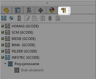 SWOOD CAM - wybranie postprocesora