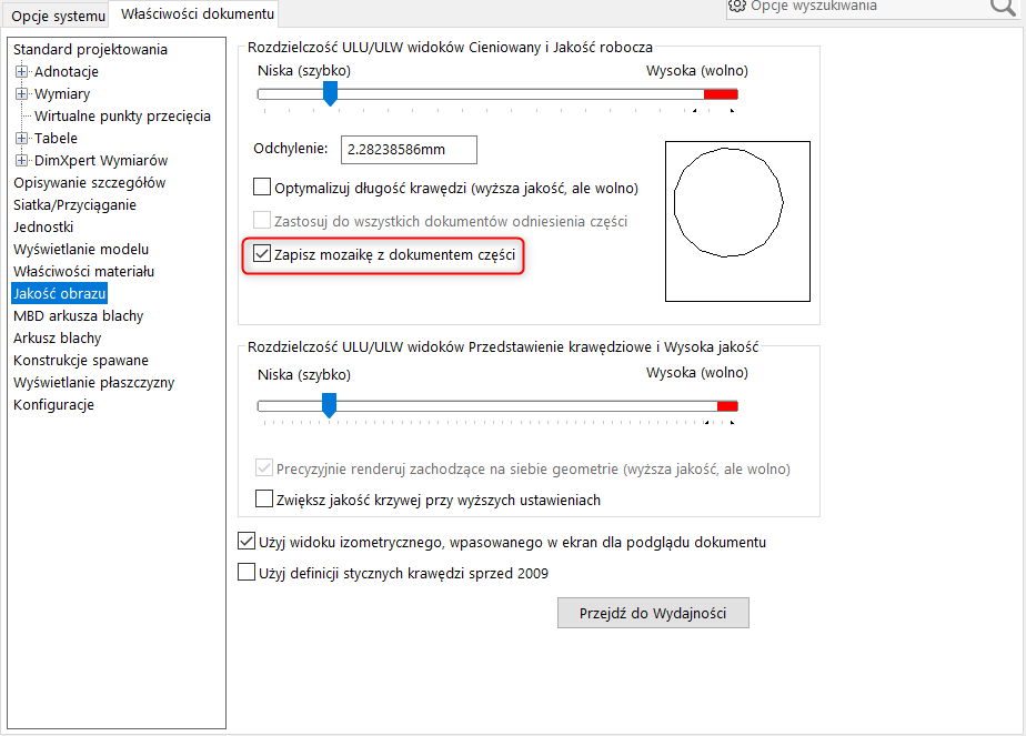 Jak włączyć wyłączyć miniatury plików SOLIDWORKS w eksploratorze Windows?