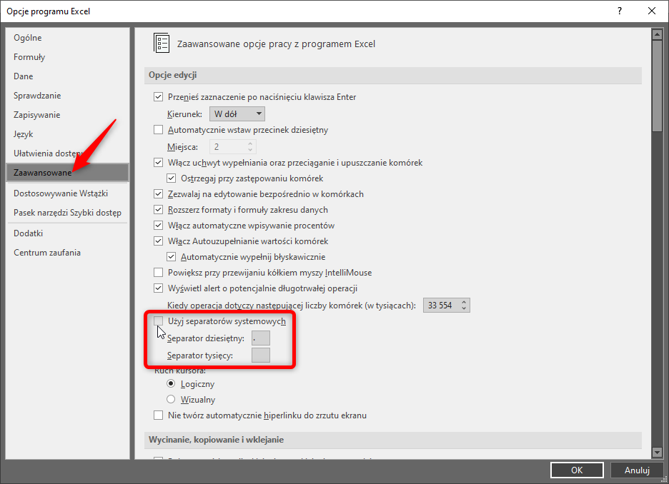 Błąd w składni równania w SOLIDWORKS