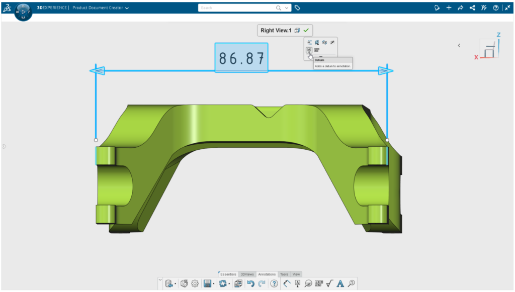 3dexperience Symbol odniesienia szerokości 