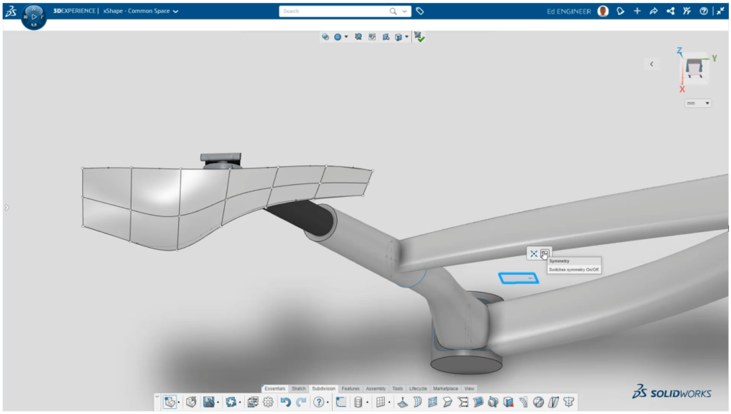 3dexperience - Poprawa symetrii 