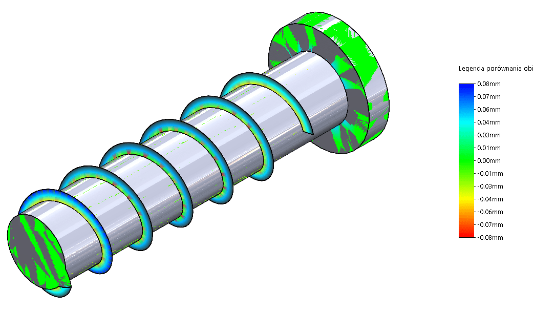 Porównywanie części w SOLIDWORKS