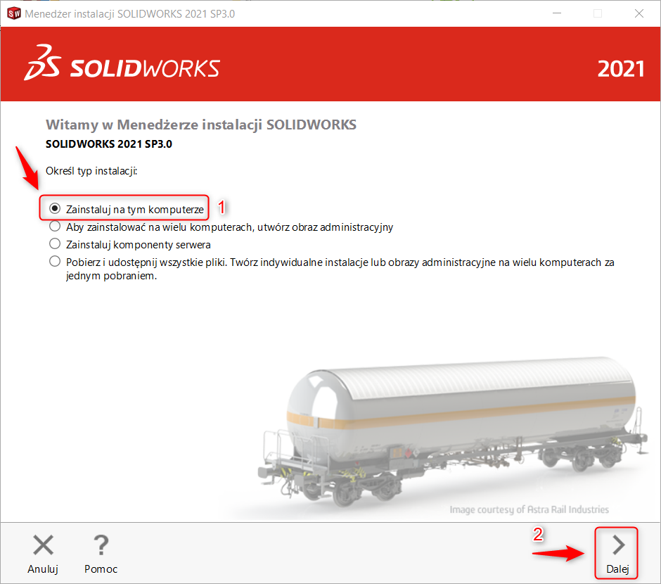 Instrukcja instalacji SOLIDWORKS PDM Client