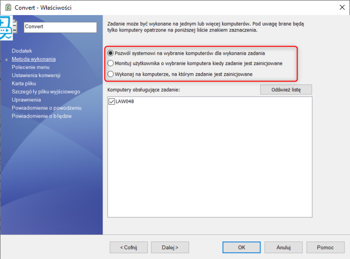 konfiguracja zadania w solidworks pdm