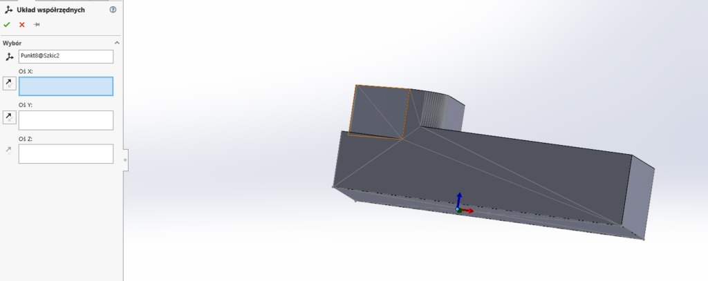 Tworzenie nowego układu współrzędnych
