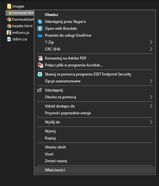 Instalator SOLIDWORKS - właściwości plików instalacyjnych