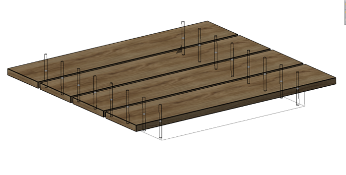 SWOOD - fazowanie i pogłębianie walcowe otworów w SWOODbox - podgląd obróbki w postaci walców