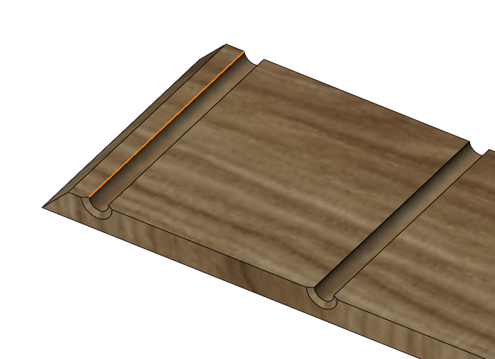 SWOOD - fazowanie i pogłębienie walcowe otworów w SWOODBox - faza - efekt