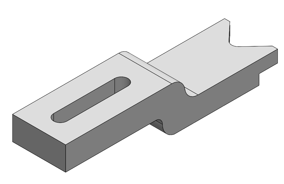 SOLIDWORKS - edycja pliku STL - gotowy obiekt po edycji