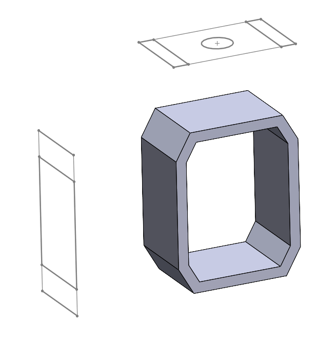 SOLIDWORKS - operacja wyciągnięcia/dodania bazy