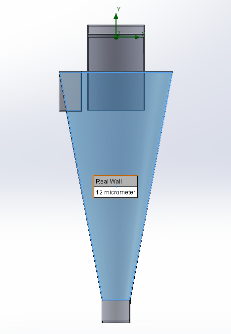 SOLIDWORKS Flow Simulation - przypisanie chropowatości