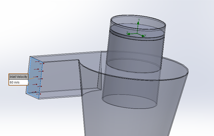 SOLIDWORKS Flow Simulation - wskazanie wylotów z geometrii