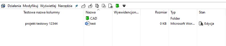 SOLIDWORKS PDM - gotowy widok kolumn