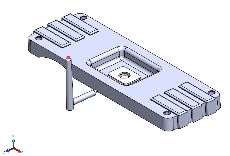SOLIDWORKS Plastic Simulation - część wieloobiektowa poddawana analizie