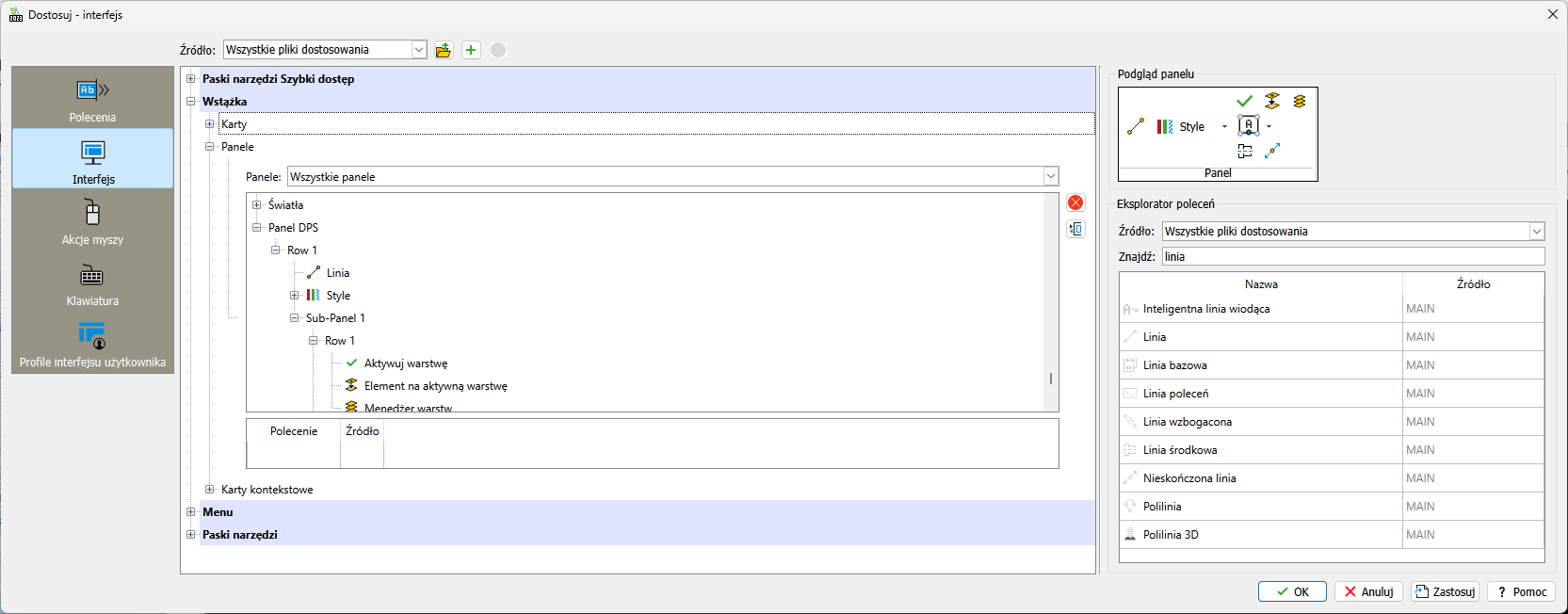 Nowy podrzędny panel 1