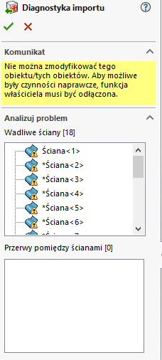 Diagnostyka importu plików