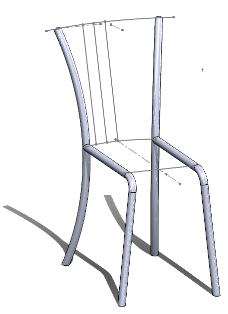 Druga noga modelu - odbicie lustrzane