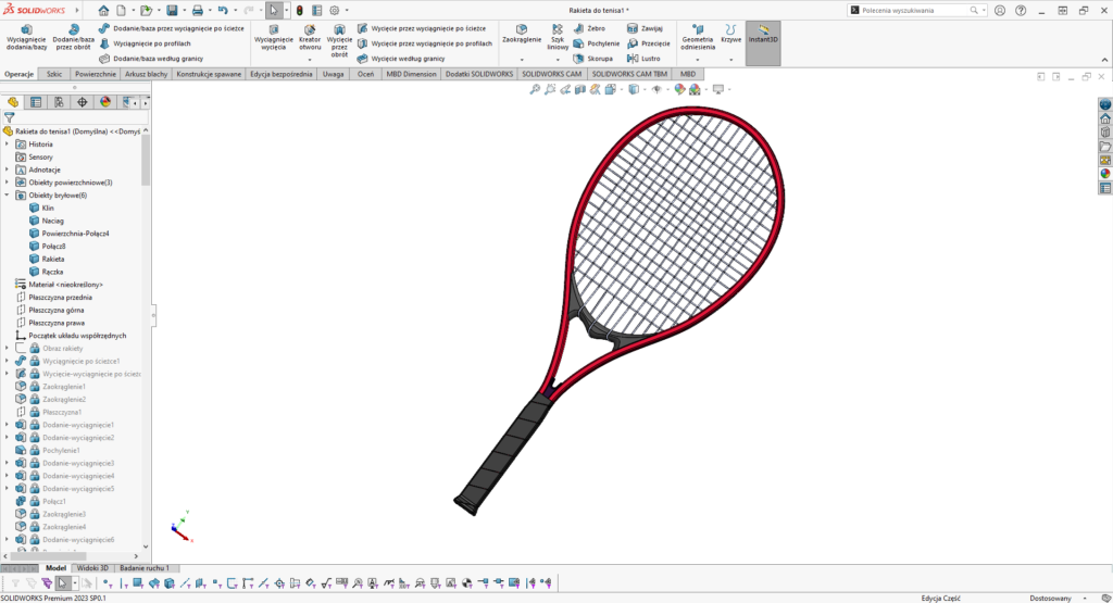 Gotowa rakieta - render