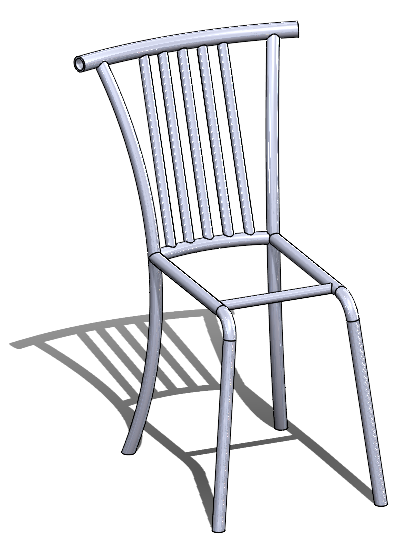 Skończona rama krzesła