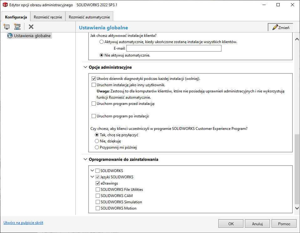 SOLIDWORKS - włączenie zapisywania logów instalacji