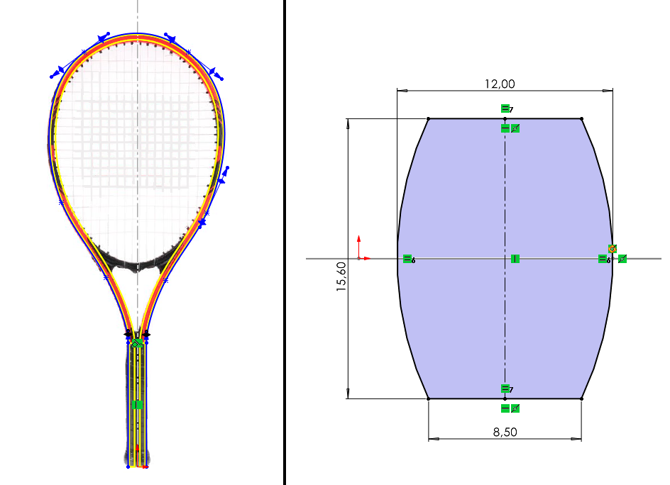 Szkic - ustalenie wysokości rakiety
