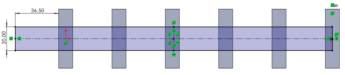 Nowy szyk liniowy - wymiary i ilość