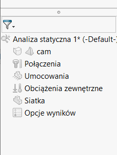 Konfiguracja - wyszarzone drzewo