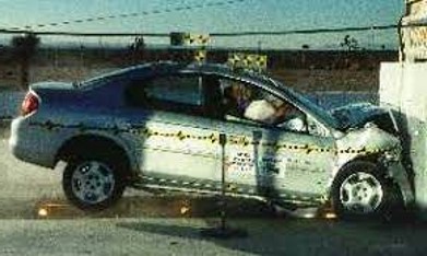 Uderzenie podczas Crash test'u