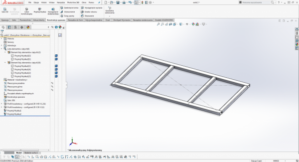 konstrukcja spawane solidworks biblioteka