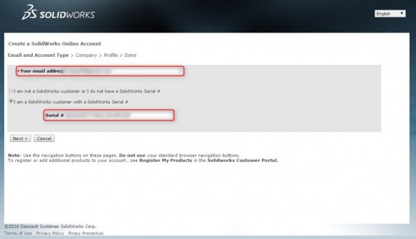 serial solidworks