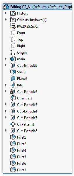 solidworks przebuduj