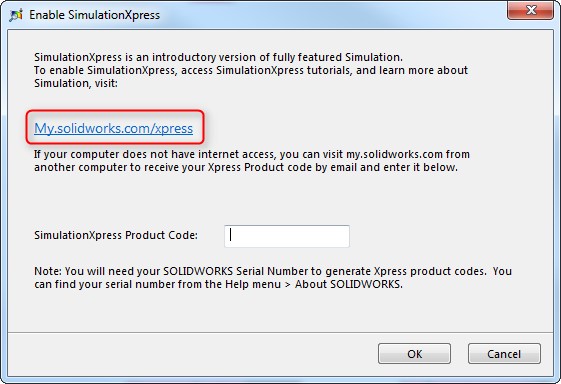 Aktywacja Simulation Xpress
