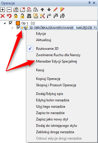 menadżer edycji specjalnej