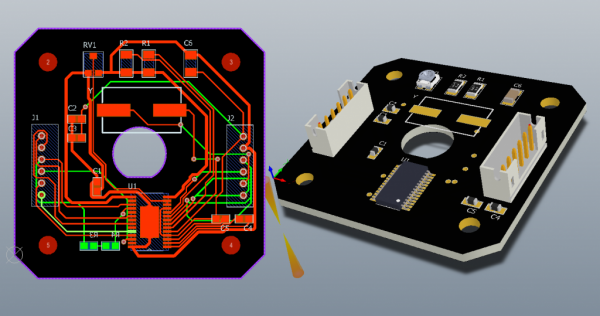 PCB layout 2D 3D