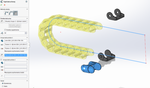 szyk łańcychowy solidworks