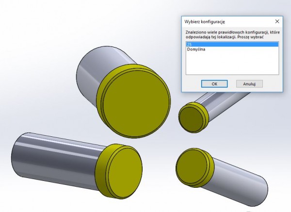 wybierz konfiguracje
