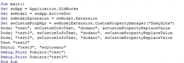 kod makro solidworks