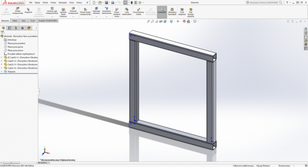 solidworks konstrukcje spawane złożenie