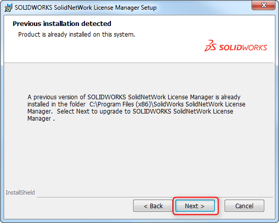 solidworks solidnetwork lecense manager