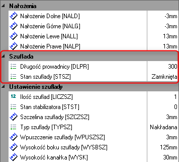 długość prowadnicy solidworks swood