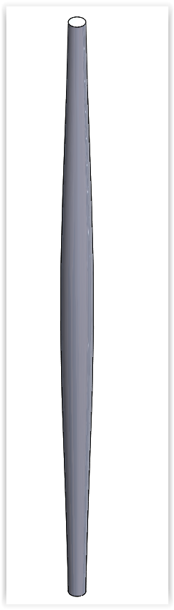 zwężony model solidworks