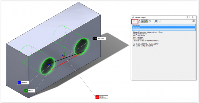 polecenie szare do punktu solidworks