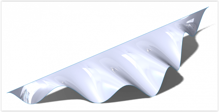 wyciągnięta powierzchnia solidworks krzywa