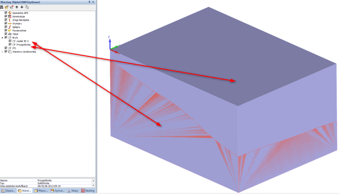 alphacam bryły scalane