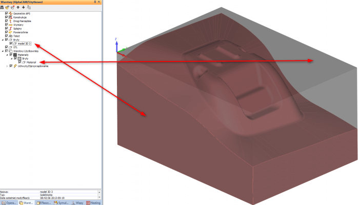 materiał z brył scalanych